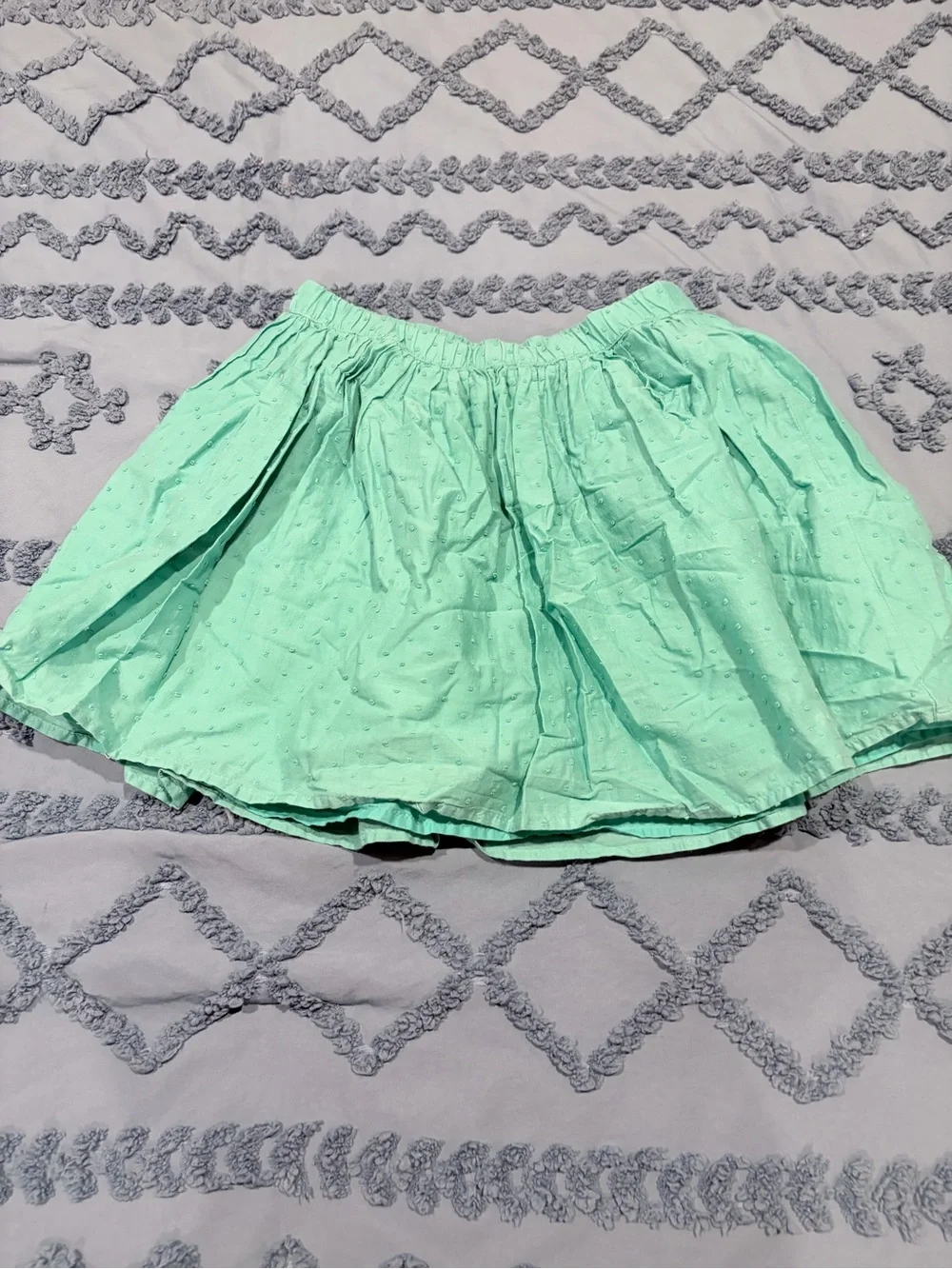 GAP Mint Green Dot Skirt with Elastic Waist